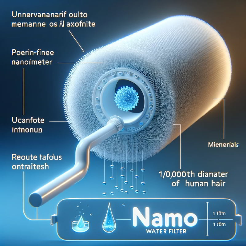 Nguyên lý hoạt động của máy lọc nước sử dụng công nghệ nano