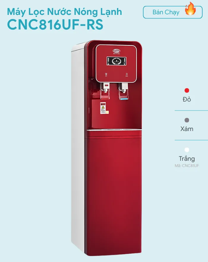 Máy lọc nước nóng lạnh CNC816UF-RS