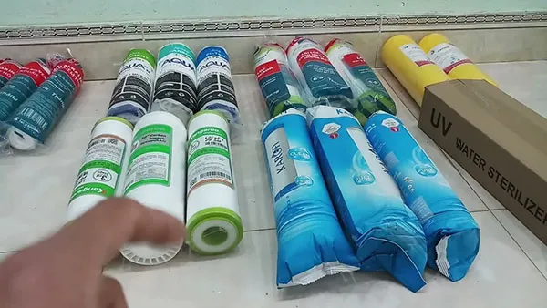có 3 loại lõi lọc chính là ro, uf và nano