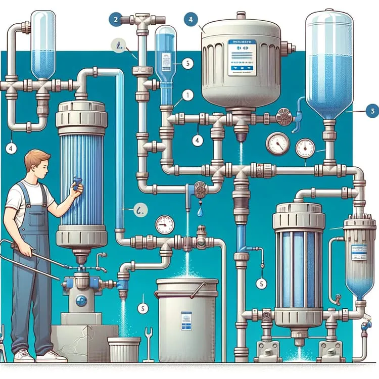 Các bước lắp đặt bộ lọc trầm tích