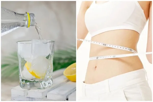 uống nước đều đặn và hợp lý giúp giảm cân