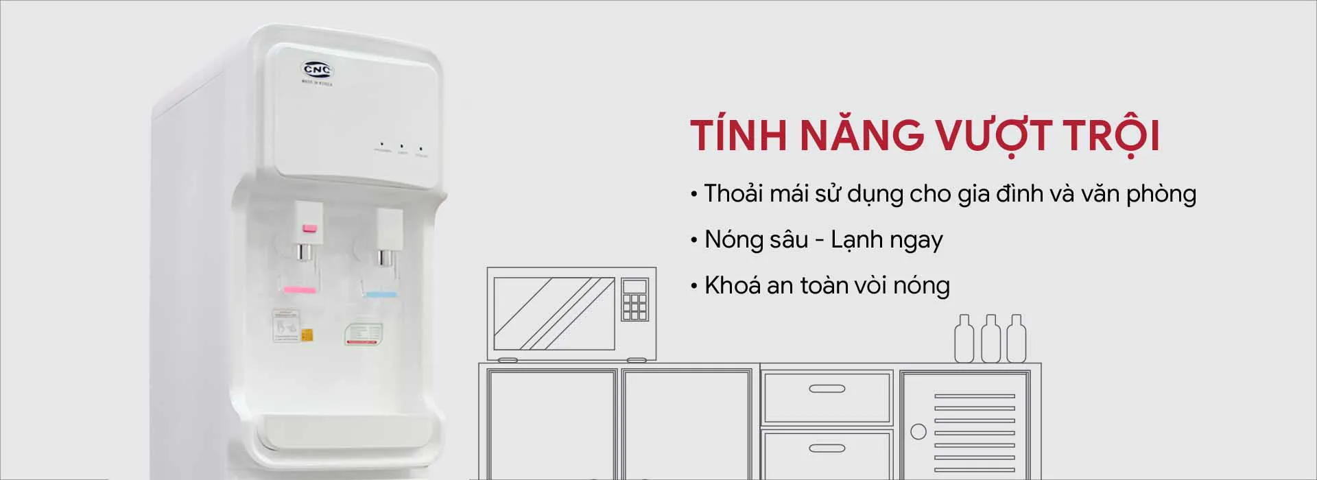 cnc500uf có nhiều tính năng vượt trội