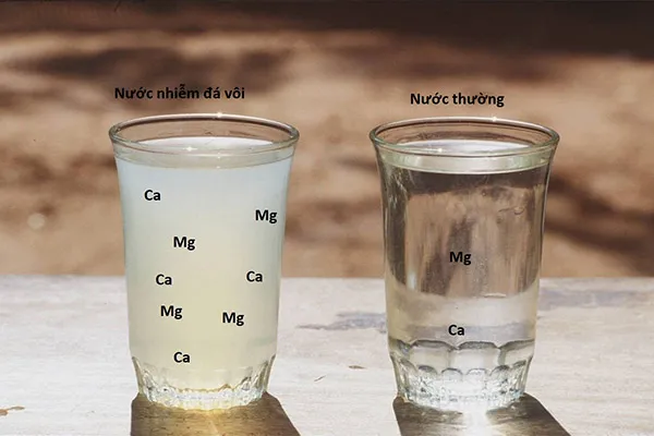 nước nhiễm đá vôi