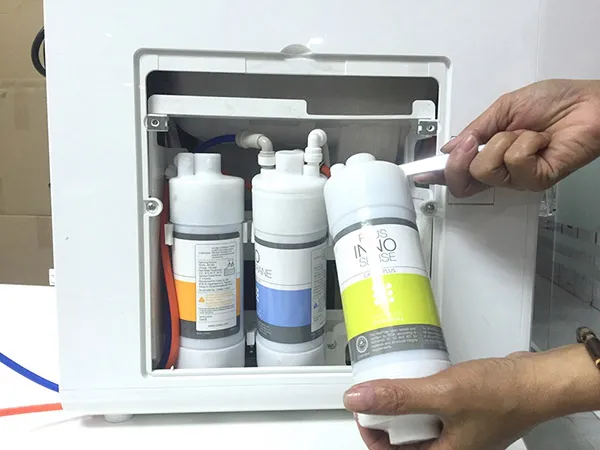 lõi lọc bị tắc làm máy không hút được nước