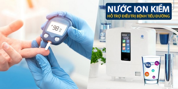 nước ion kiềm với bệnh tiểu đường