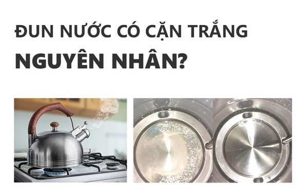 lý do xuất hiện cặn trắng