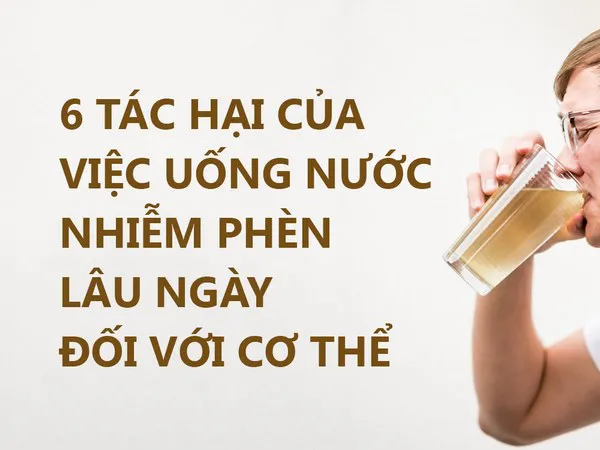 tác hại của nước nhiễm phèn